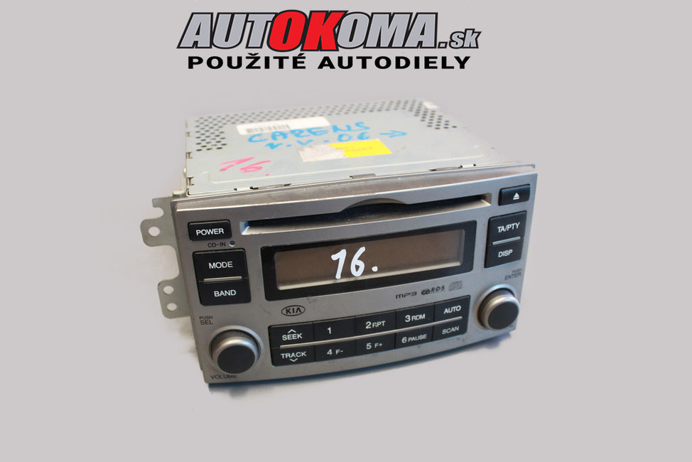 Auto radio cd Kia Carens HN445UN Použité autodiely